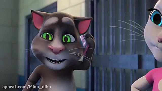 کارتون تام گربه سخنگو  بله دخت...