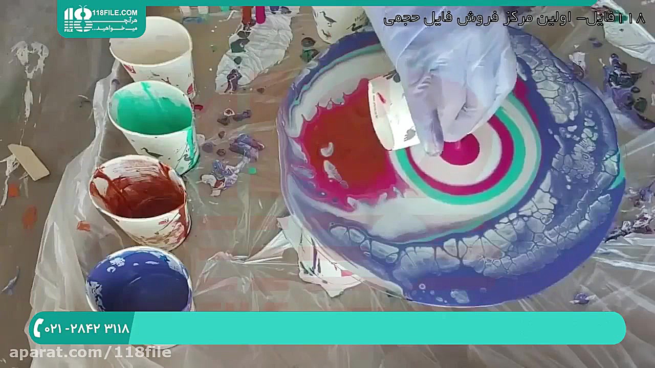 آموزش رزین اپوکسی | نقاشی آبست...