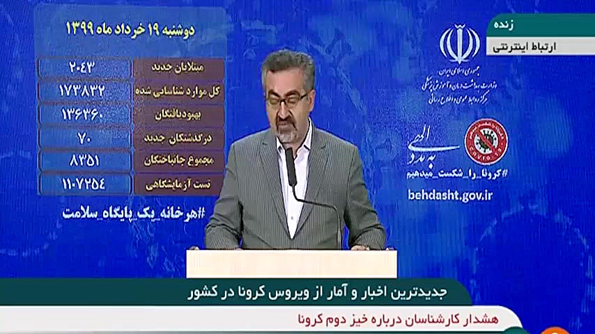 آمار و اخبار ویروس کرونا در ای...