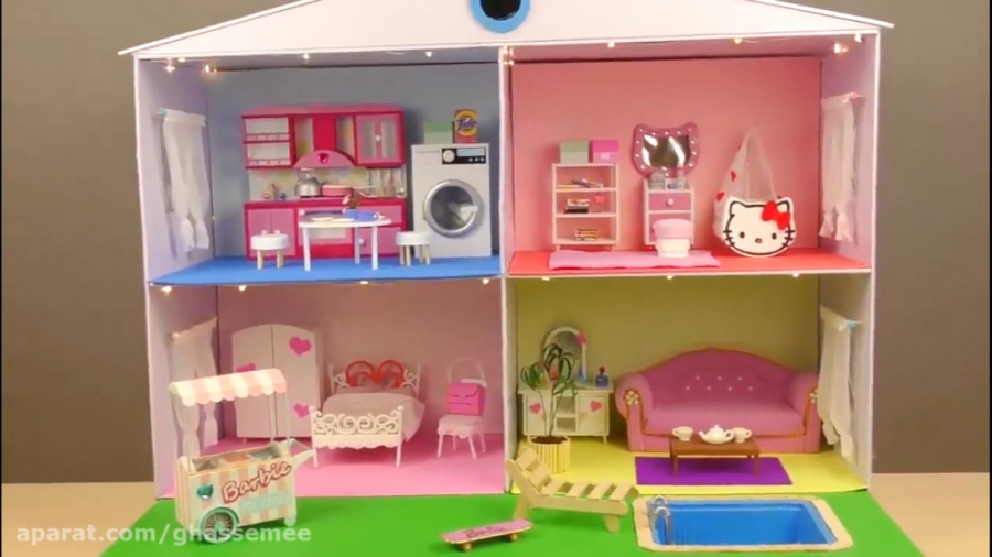 خانه لوکس باربی با استخر (خیلی...