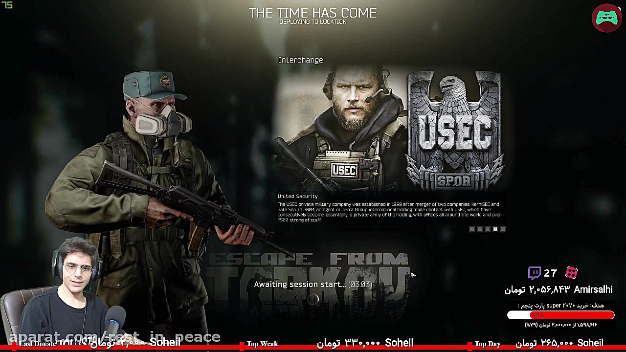 پارت 7 استریم Escape From Tark...