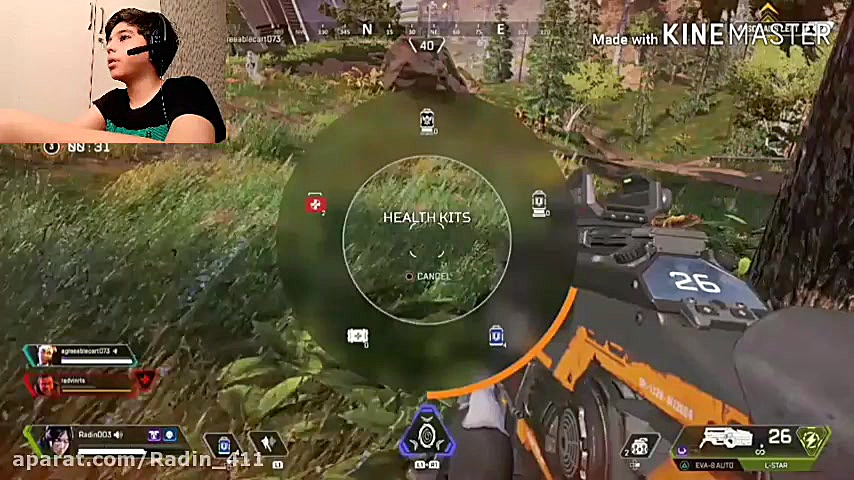 گیم پلی apex legends با رادین...