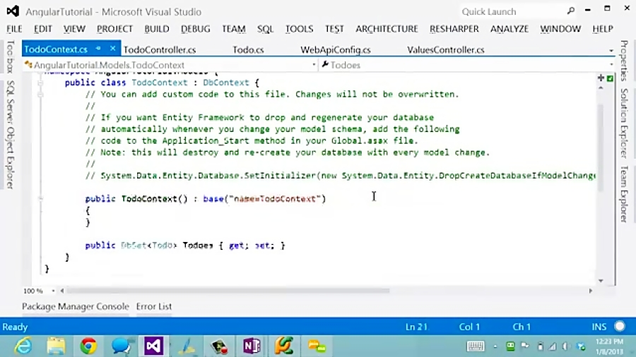 AngularJS end-to-end web app tutorial Part I