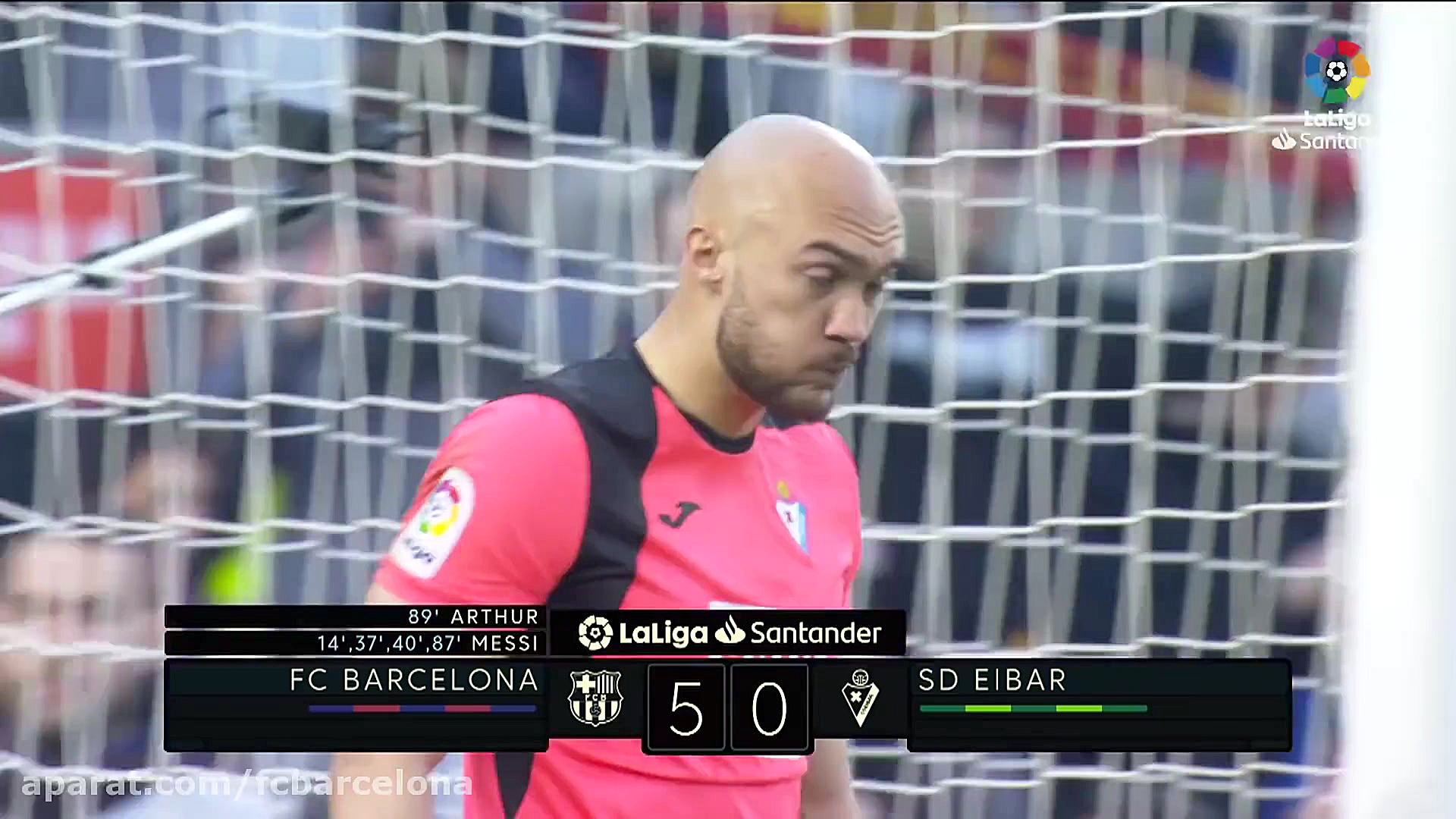 خلاصه بازی؛ بارسا ۵ ۰ ایبار