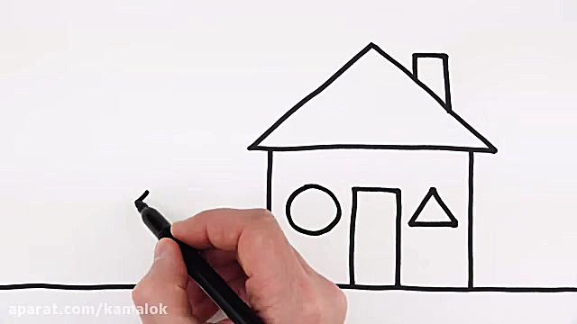 نقاشی برای کودکان  خانه خورشید...