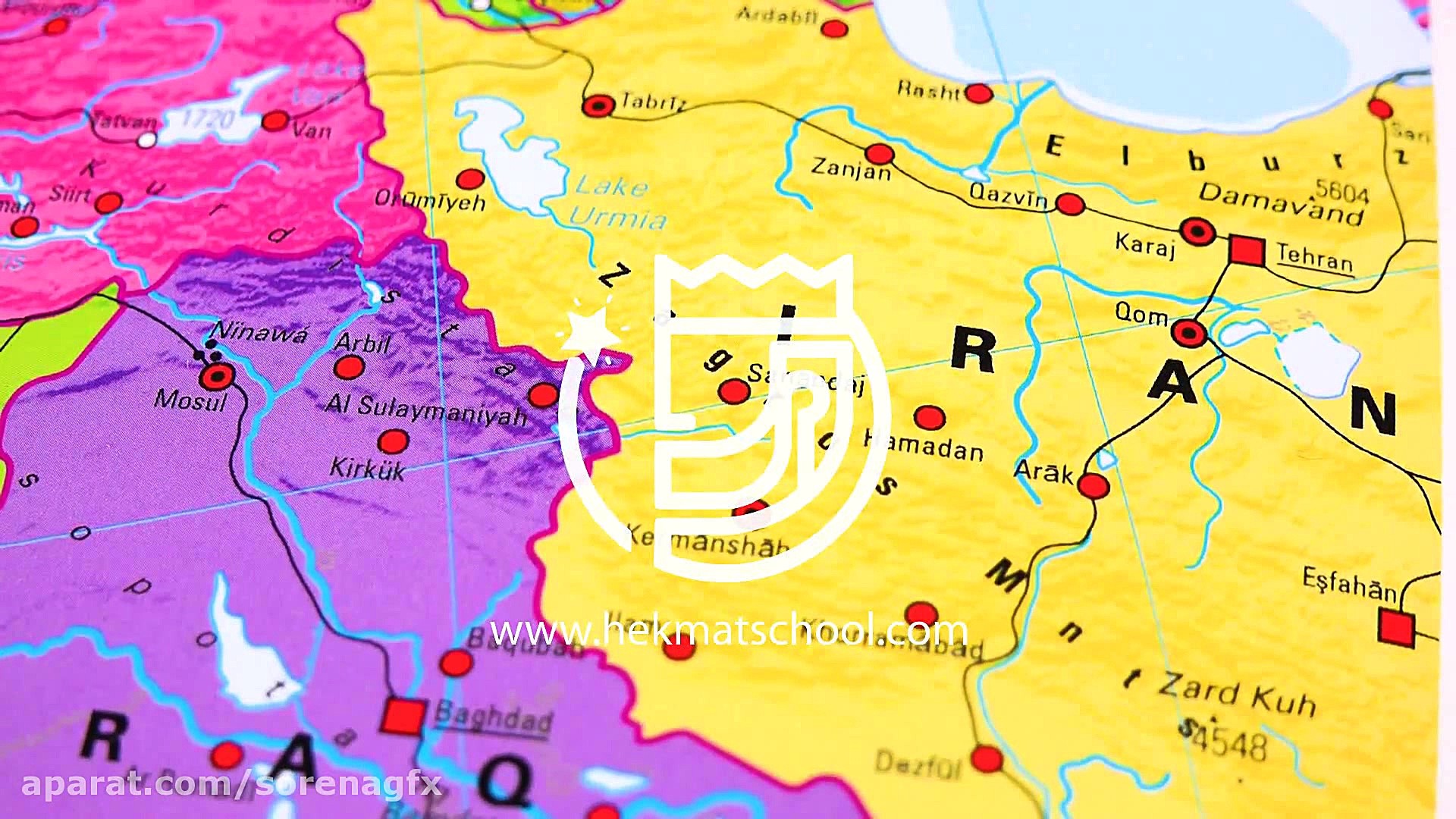 دانلود فوتيج نقشه ایران و کشور...