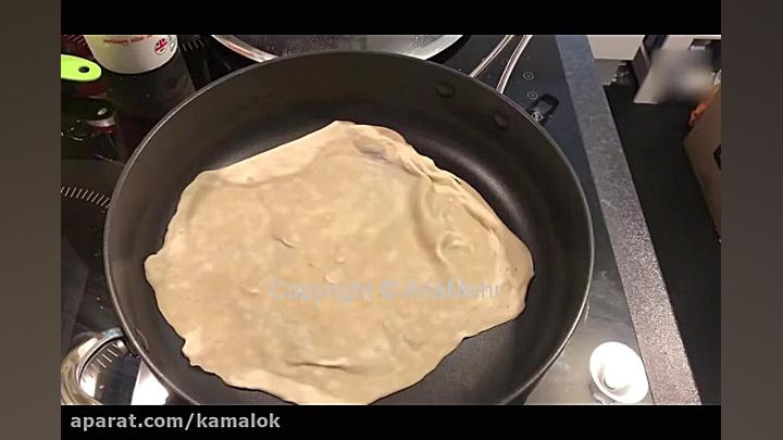 آموزش درست کردن نان لواش خانگی...
