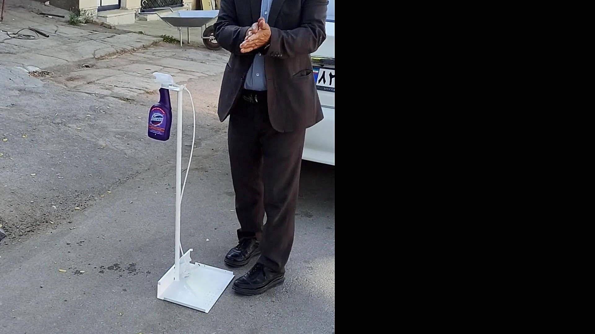 دستگاه ضد عفونی کردن دست. بوسی...