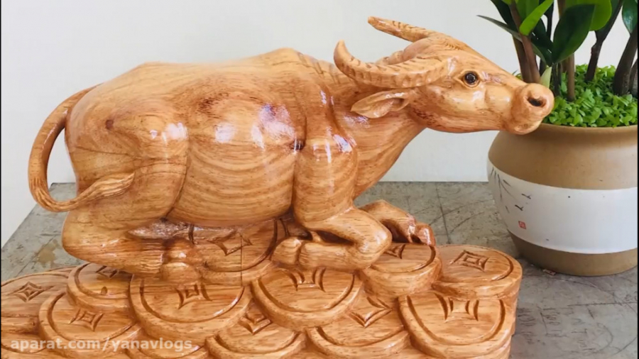 طراحی و مجسمه سازی با چوب  بوف...