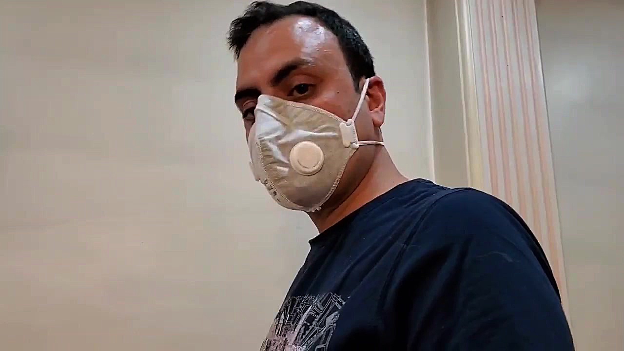 تست شمع ماسک N95 شش لایه