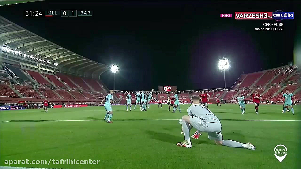 خلاصه و نتیجه بازی دیشب بارسلو...