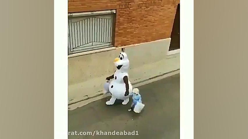 تو قرنطینه، بابا و دختر