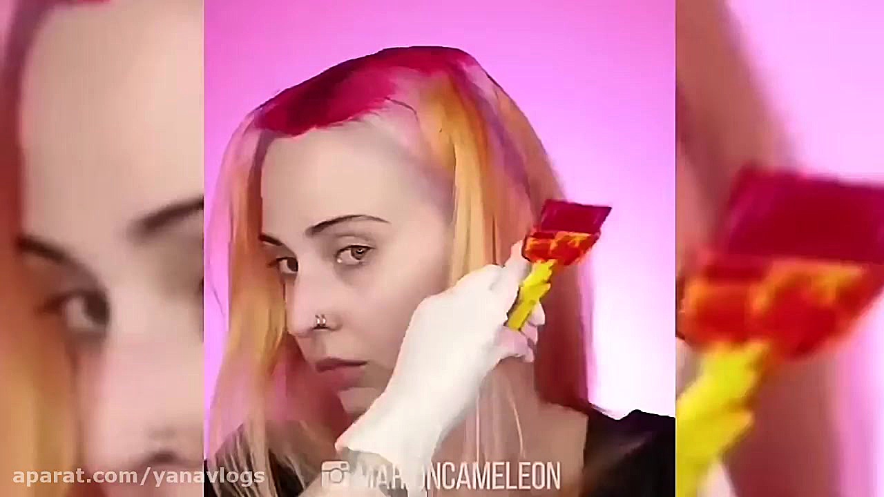 ایده های جالب رنگ امیزی مو