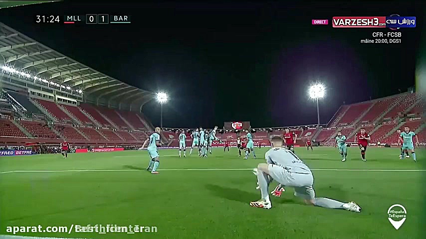 خلاصه بازی بارسلونا 4 مایورکا...