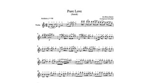 نت ویولن آهنگ Pure Love از آرش