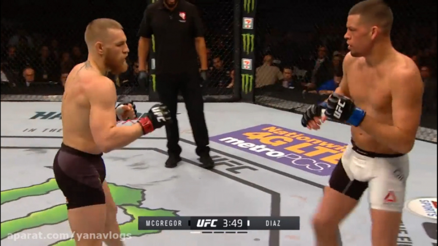 مبارزه UFC بین Nate Diaz vs Co...