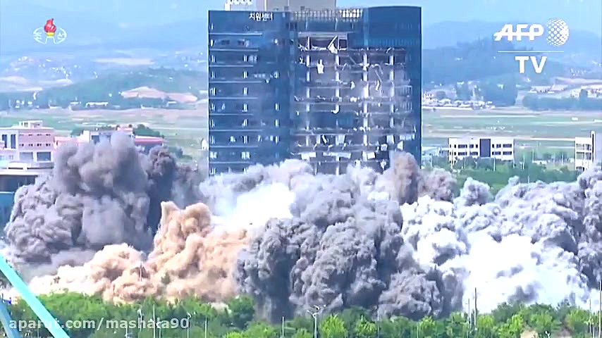 لحظه انفجار دفتر ارتباطات هماه...