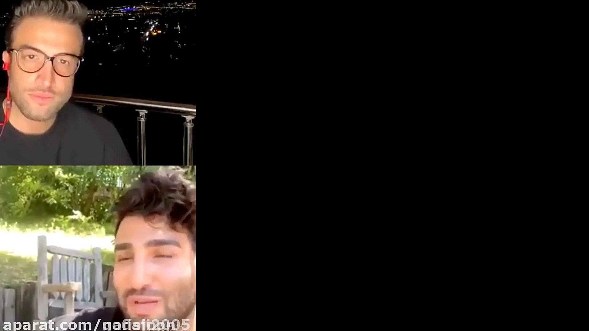 لایو جنجالی تهی و بنیامین بهاد...