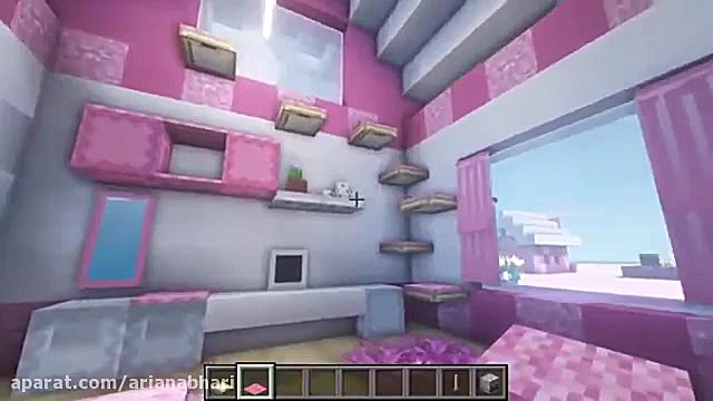دکوراسیون دخترانه در ماین کراف...