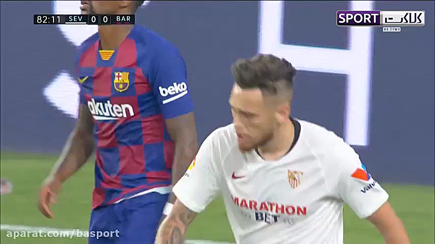 خلاصه بازی سویا 0 0 بارسلونا