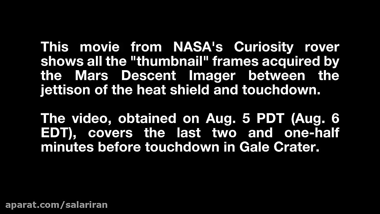 فرود مریخ نورد کنجکاوی ناسا بر...