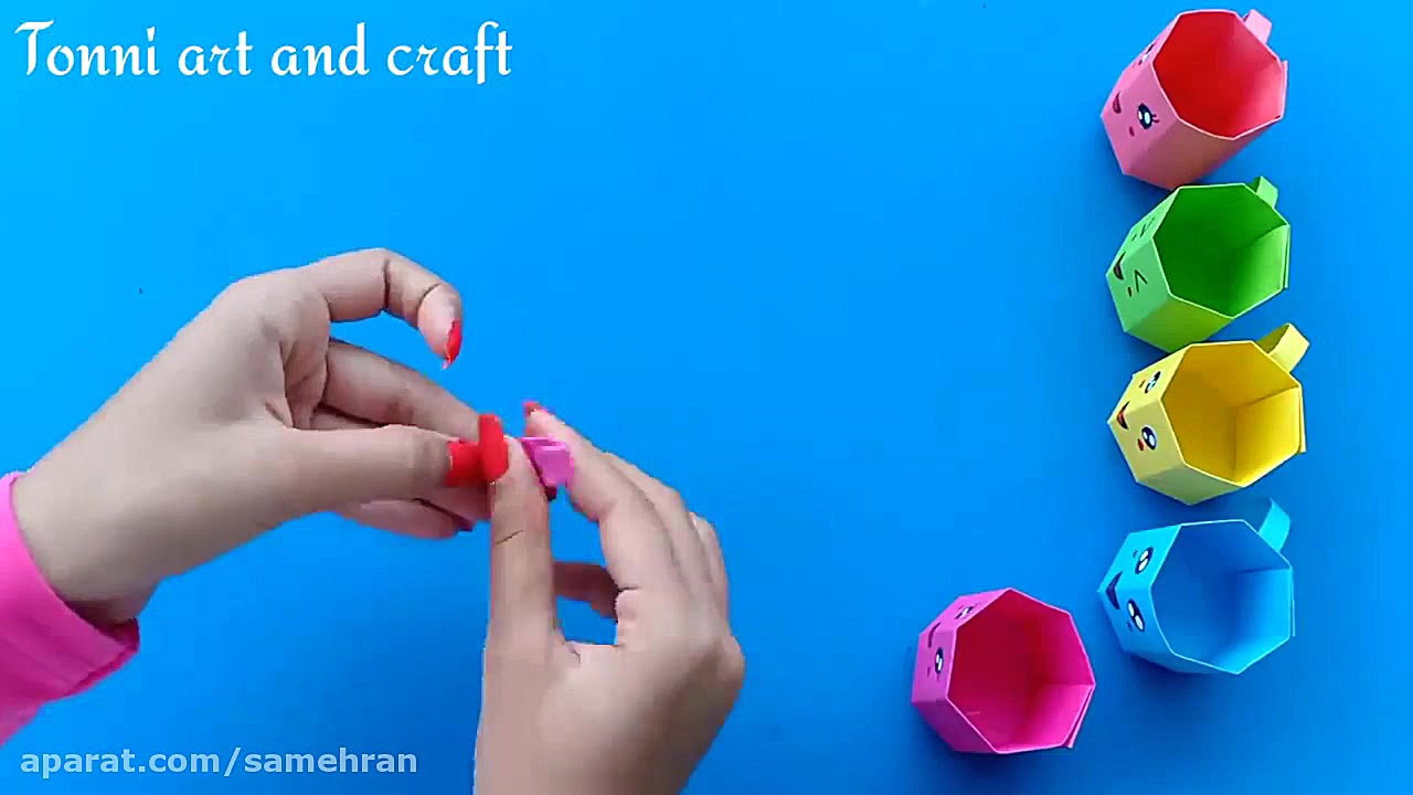 کاردستی  درست کردن لیوان کاغذی...