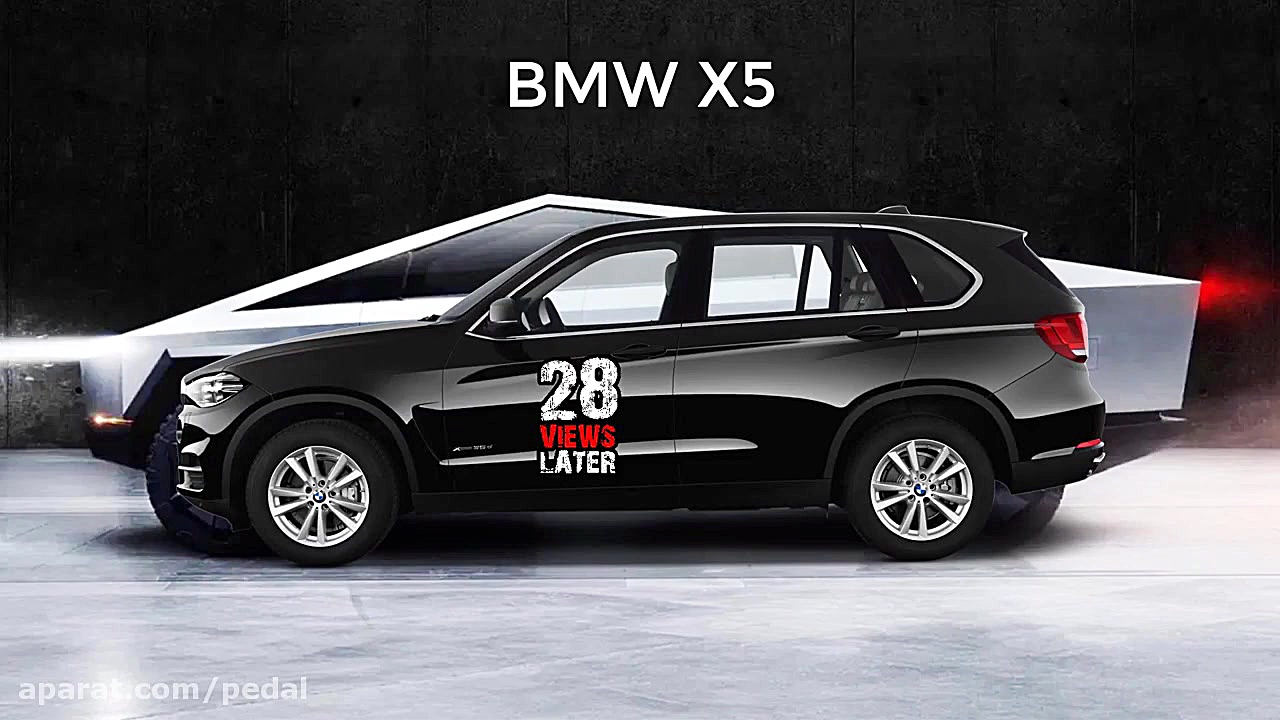 مقایسه ابعادی سایبرتراک با شاس...