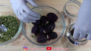 ترشی بادمجان شکم پر