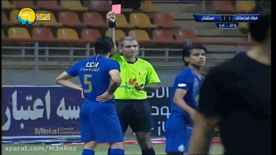 خلاصه بازی زیبا و جنجالی فولاد...