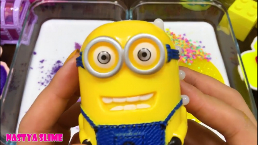 اسلایم بنفش و زرد