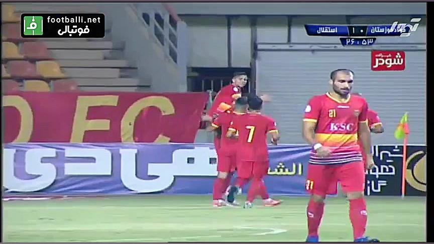 خلاصه ی بازی فولاد و استقلال