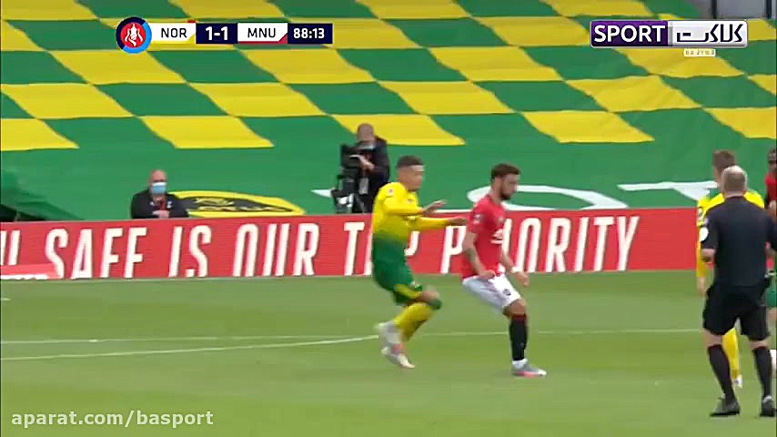 خلاصه بازی نوریچ 1 2 منچستریون...