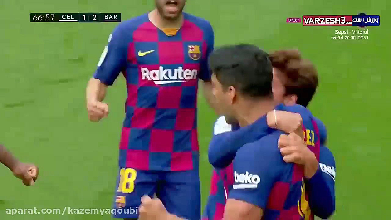 خلاصه بازی بارسلونا 2 2 سلتاوی...