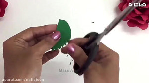 کاردستی با کاغذ رنگی  آویز دیو...