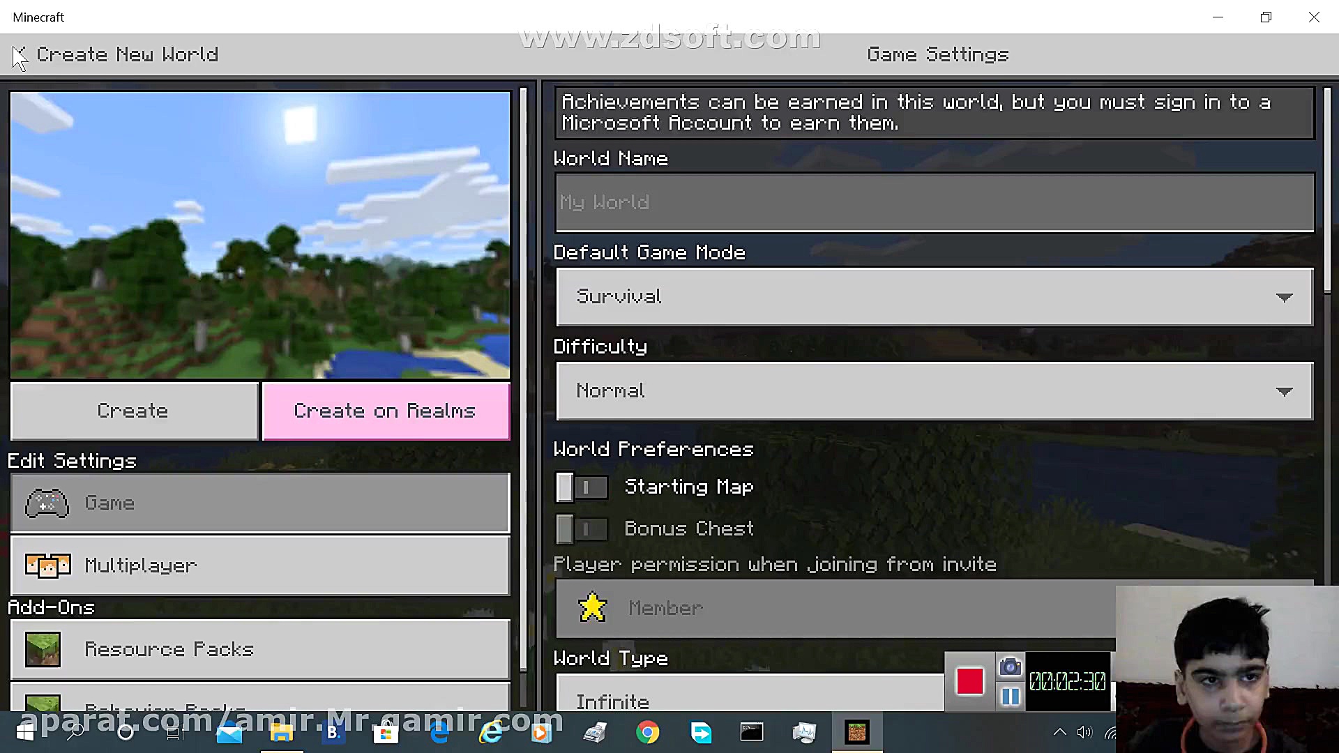 گیم پلی از بازی ماینکرافت