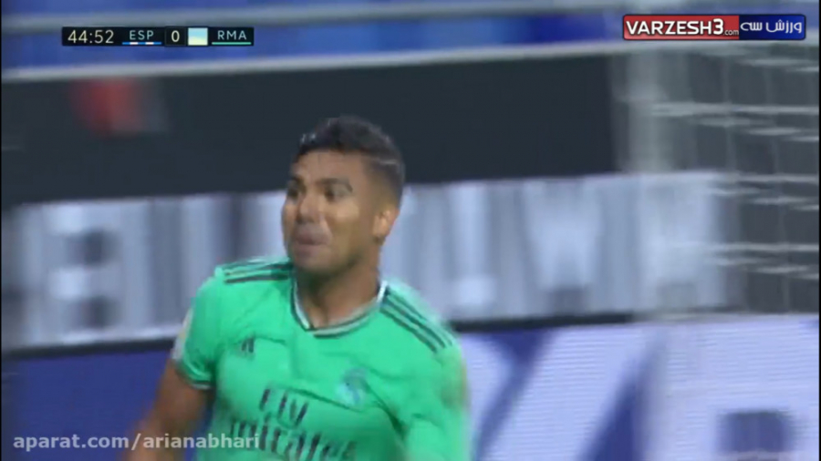 پاس پشت پا بنزما به کاسمیرو و...