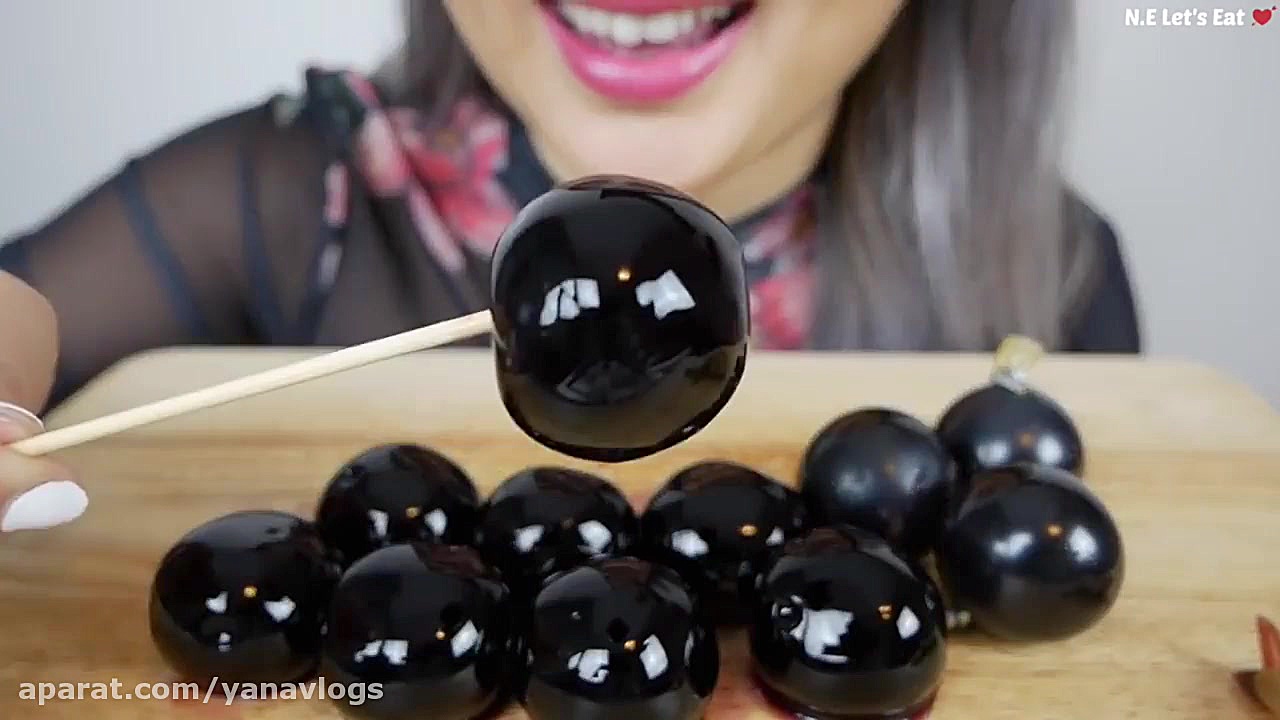 چالش اسمر  انگور سیاه ژله ای