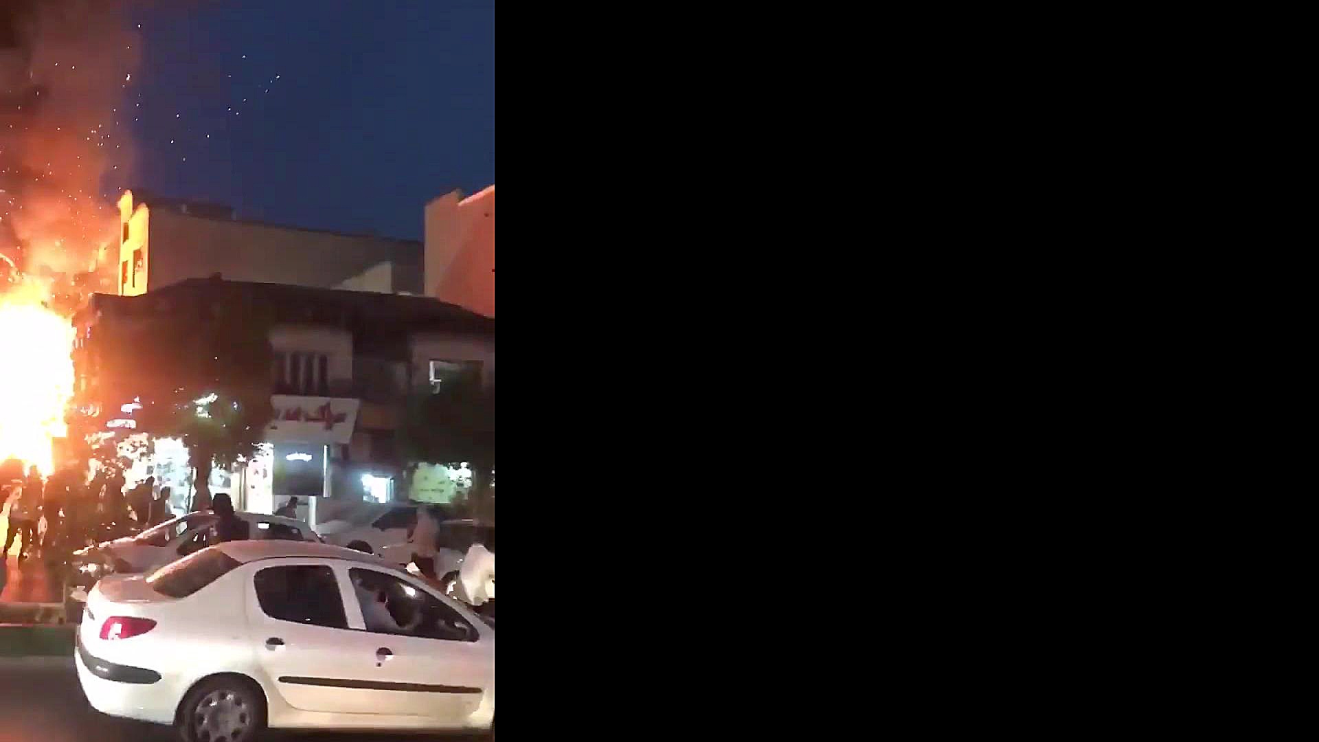 آتش سوزی کلینیک سینا در تهران