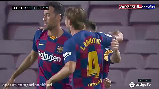 خلاصه بازی بارسلونا  اتلتیکوما...