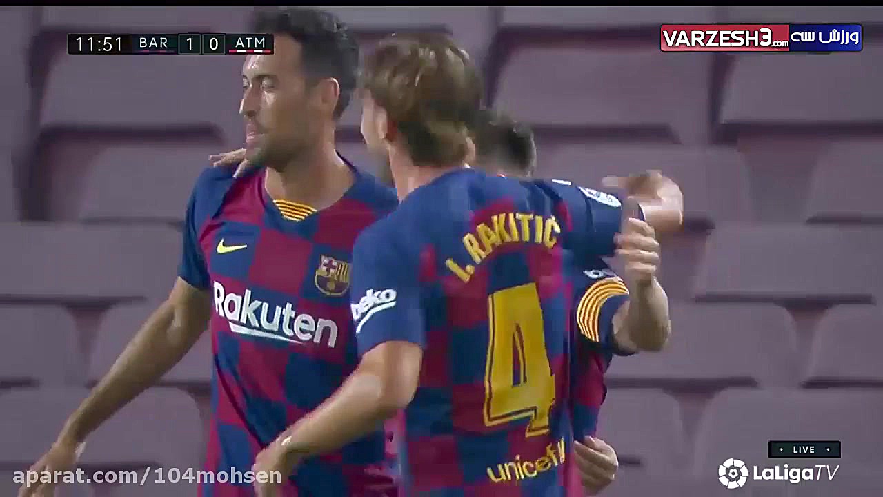 خلاصه بازی بارسلونا  اتلتیکو م...