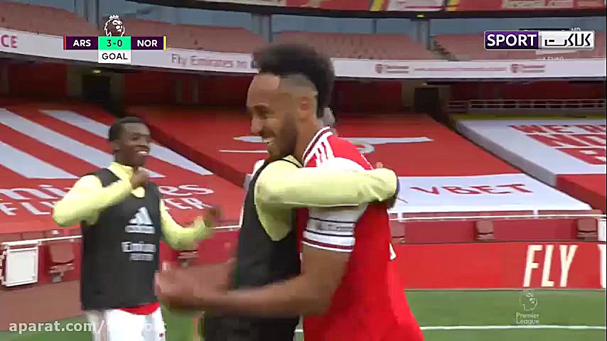 خلاصه بازی آرسنال 4 0 نوریچ (د...