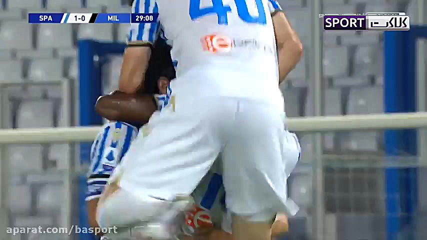 خلاصه بازی اسپال 2 2 آث میلان