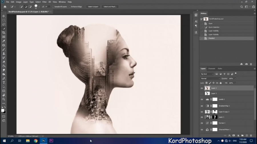 اموزش دابل اکسپوژر در فتوشاپ