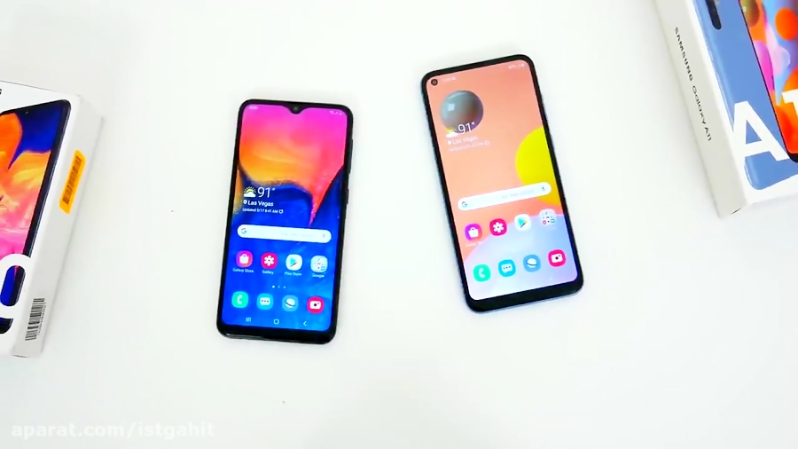 مقایسه گوشی گلکسی A10 با گلکسی...