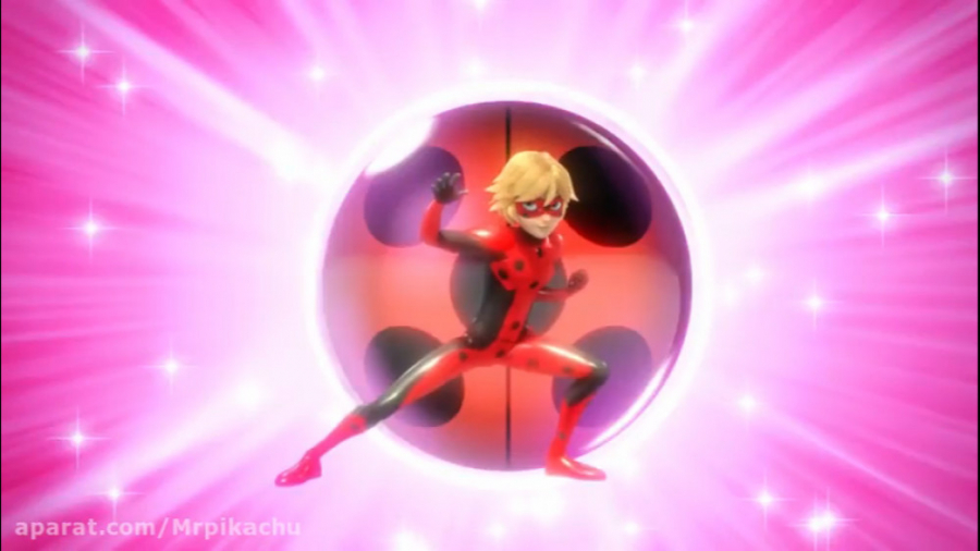 میراکلس لیدی باگ تبدیل شدن مست...