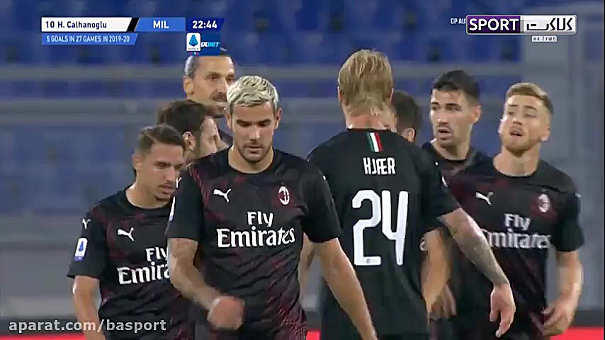 خلاصه بازی لاتزیو 0 3 آث میلان