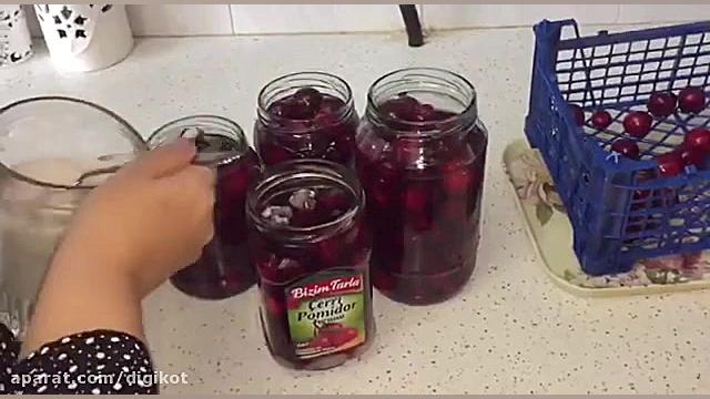 طرز تهيه كمپوت گيلاس