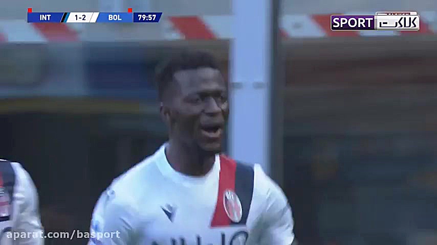 خلاصه بازی اینتر 1 2 بولونیا