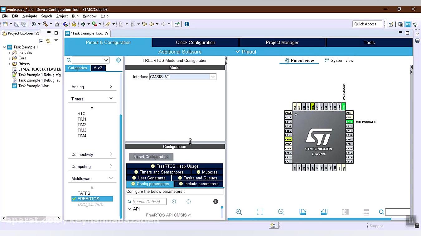 FreeRTOS (TASK Example1)