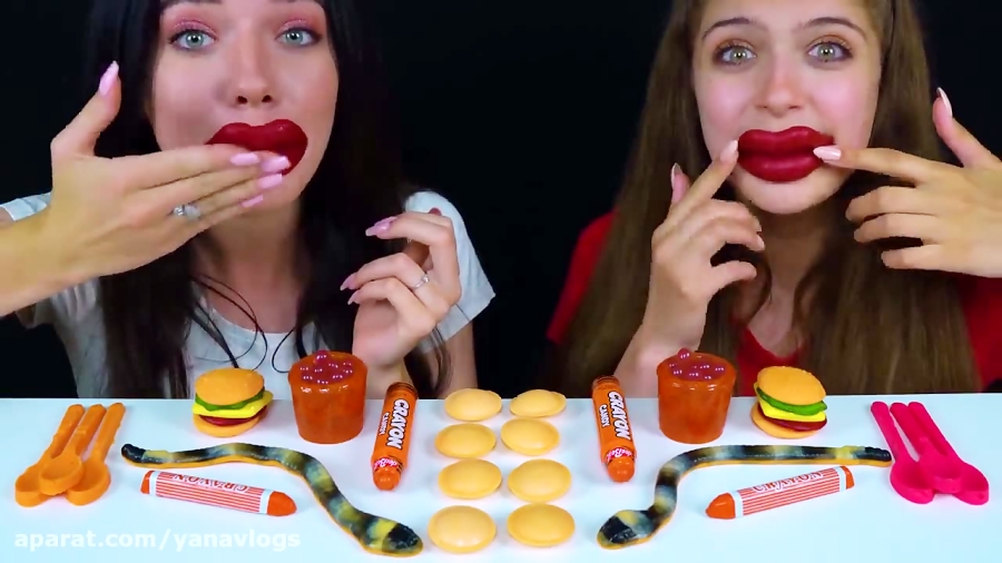 اسمر چالش غذا دونفره  تنقلات ا...